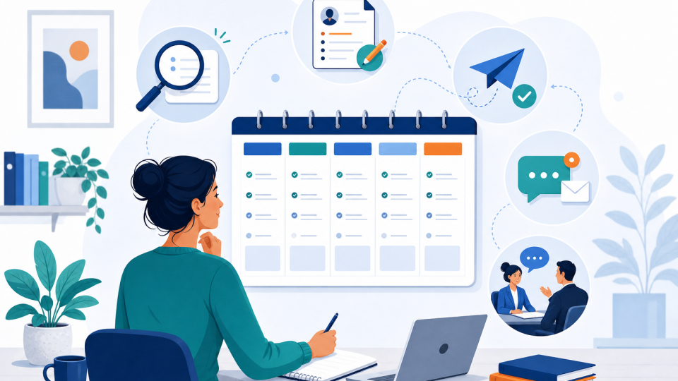 Comment organiser sa recherche d’emploi chaque semaine ?